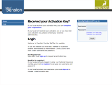 Tablet Screenshot of hertscc.yourpension.org.uk